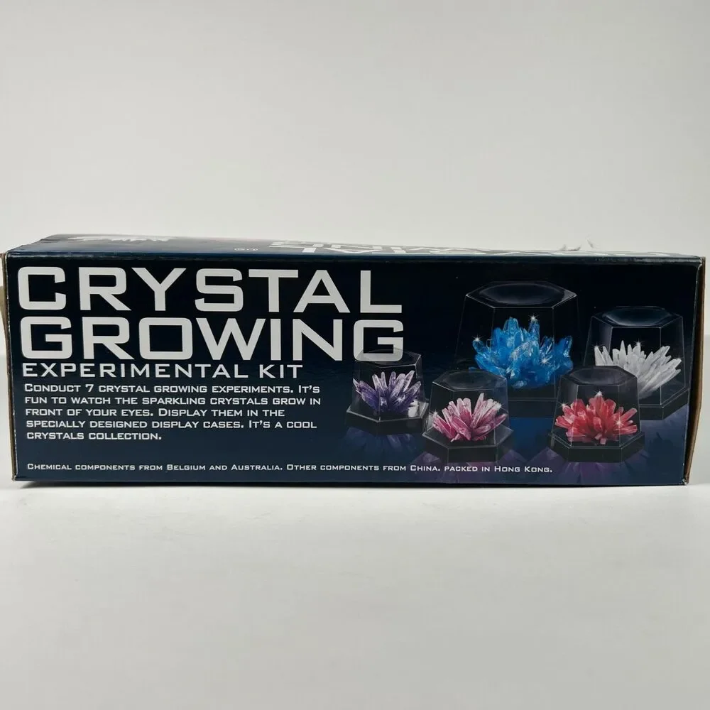 4M 7 Crystal Growing Experimental Kit STEM w/ Display Cases & App NEW OPEN BOX